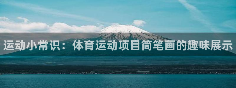 帮k1体育在线登录：运动小常识：体育运动项目简笔画的趣味展示